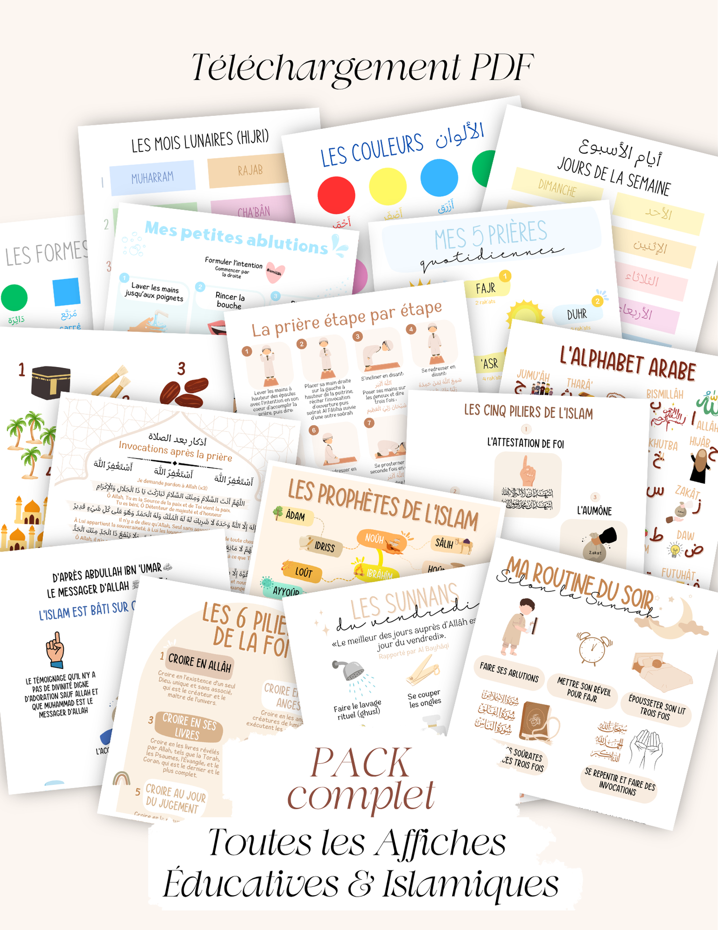 Pack Complet – Toutes les Affiches Éducatives & Islamiques