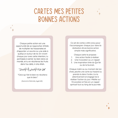 Cartes - Mes petites bonnes actions
