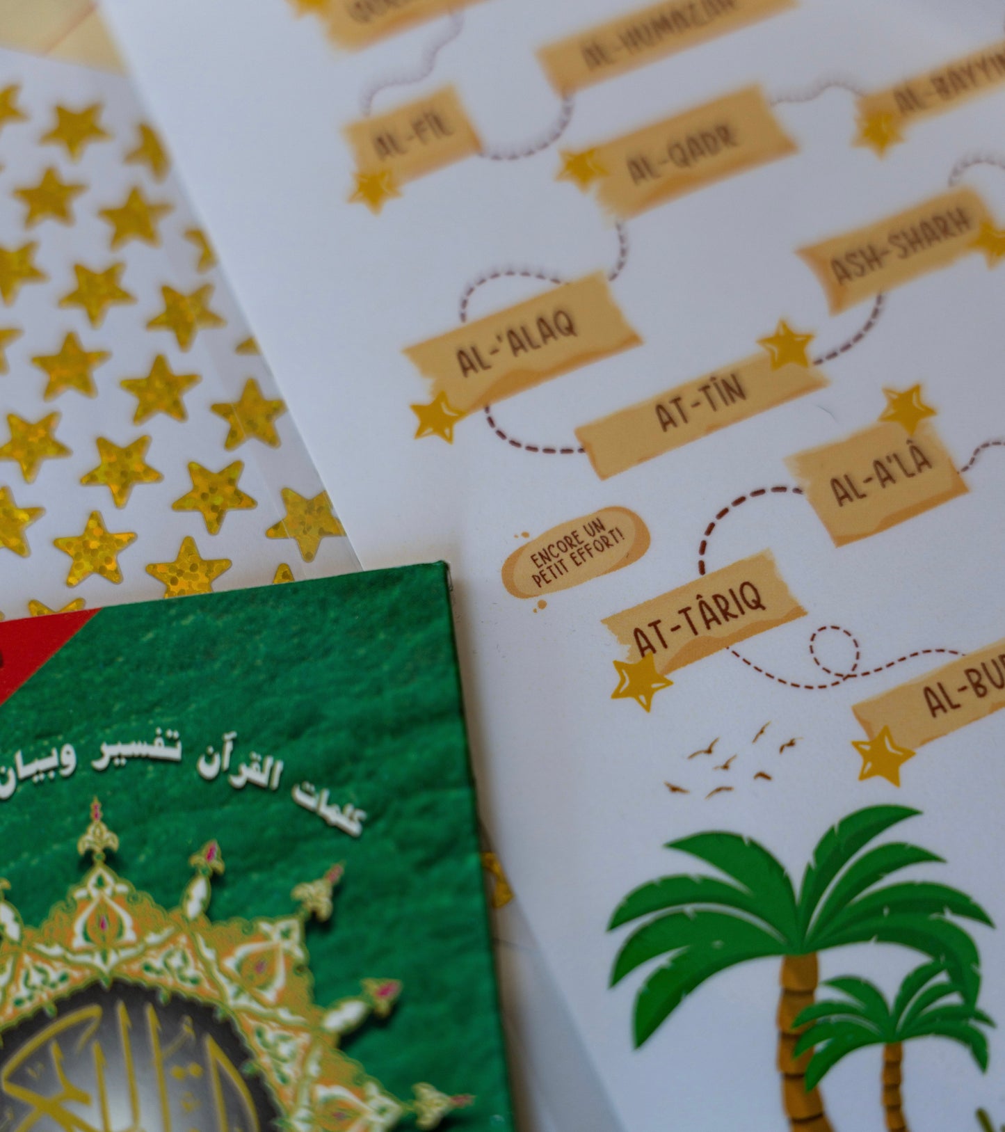 MA PROGRESSION DE JUZ 'AMMA - THÈME CHASSE AUX TRÉSORS