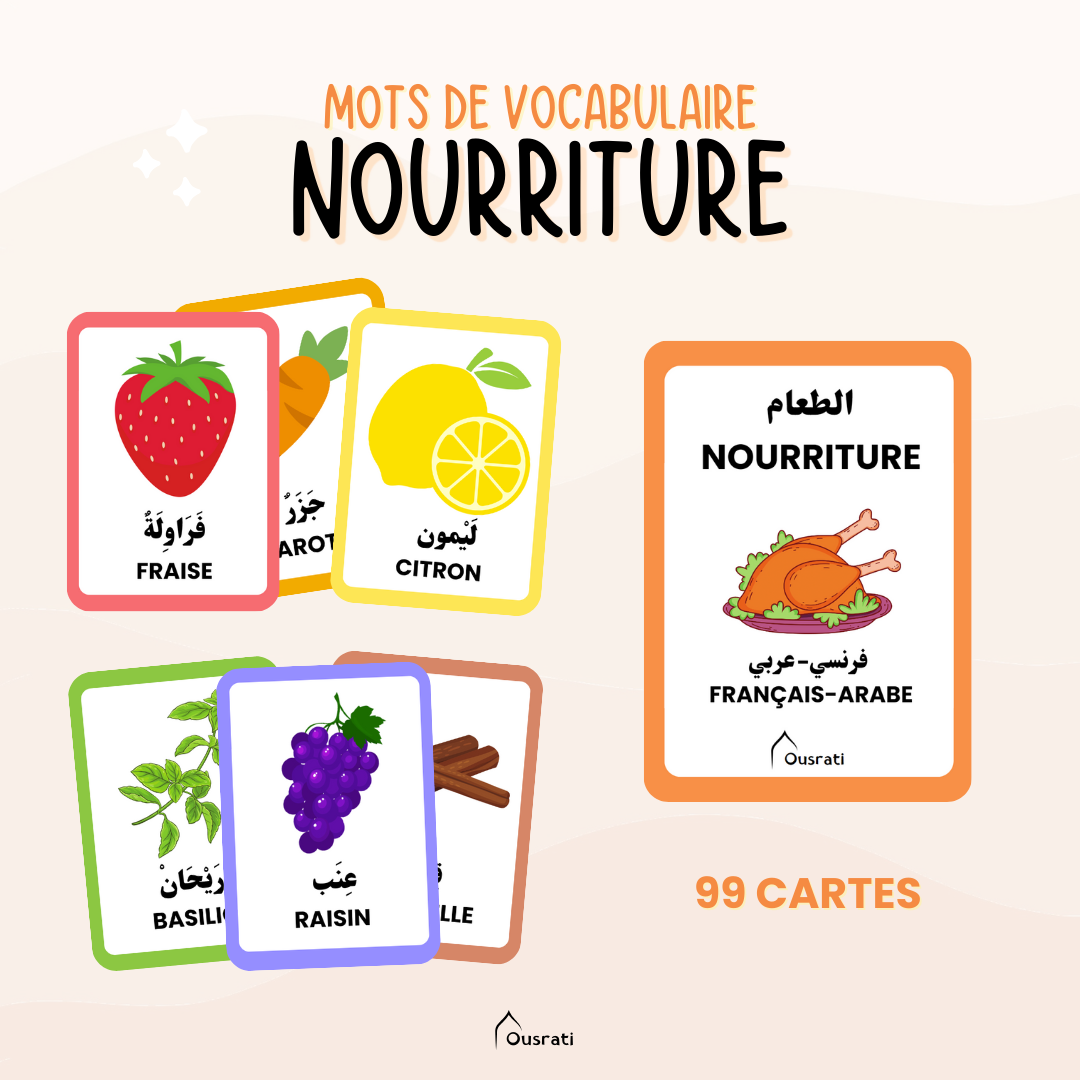 Pack cartes arabes - Maison et quotidien