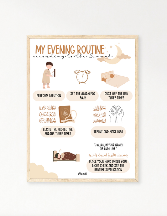 My evening routine according to the Sunnah