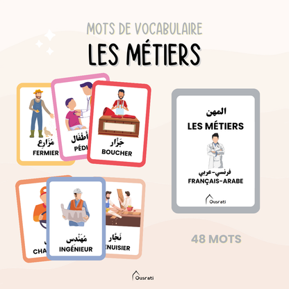Pack cartes arabes - Vocabulaire avancé