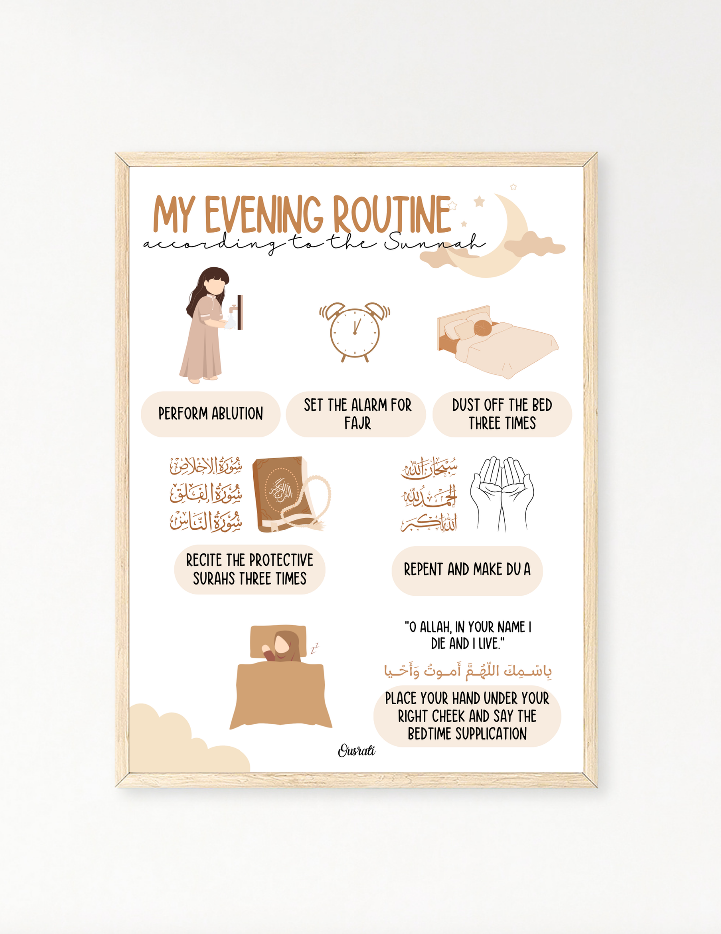 My evening routine according to the Sunnah