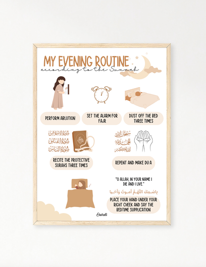 My evening routine according to the Sunnah