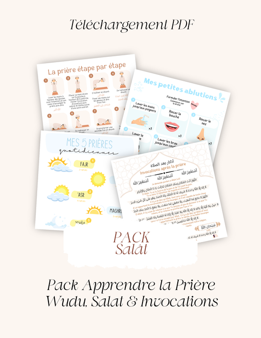 Pack Apprendre la Prière – Wudu, Salat & Invocations