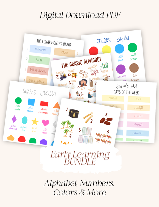 Early Learning Bundle – Alphabet, Numbers, Colors & More