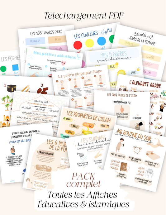 Pack Complet – Toutes les Affiches Éducatives & Islamiques